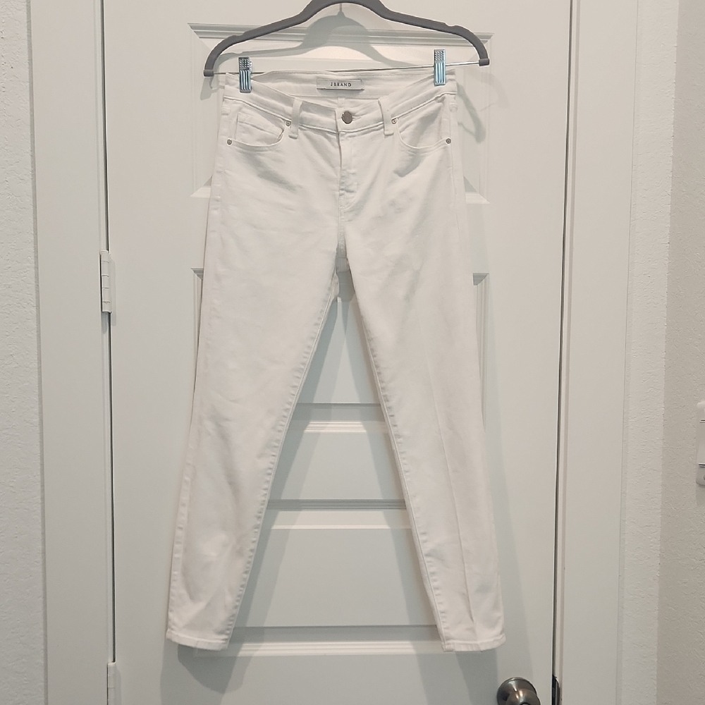 Jbrand Women's Crisp White Jeans Stretch